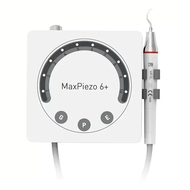 Refine Max Piezo6+ LED Ultrasonic Handpiece Generates Vibrations Break Up Calculus Plaque Surface Stains Brighter Whiter Teeth