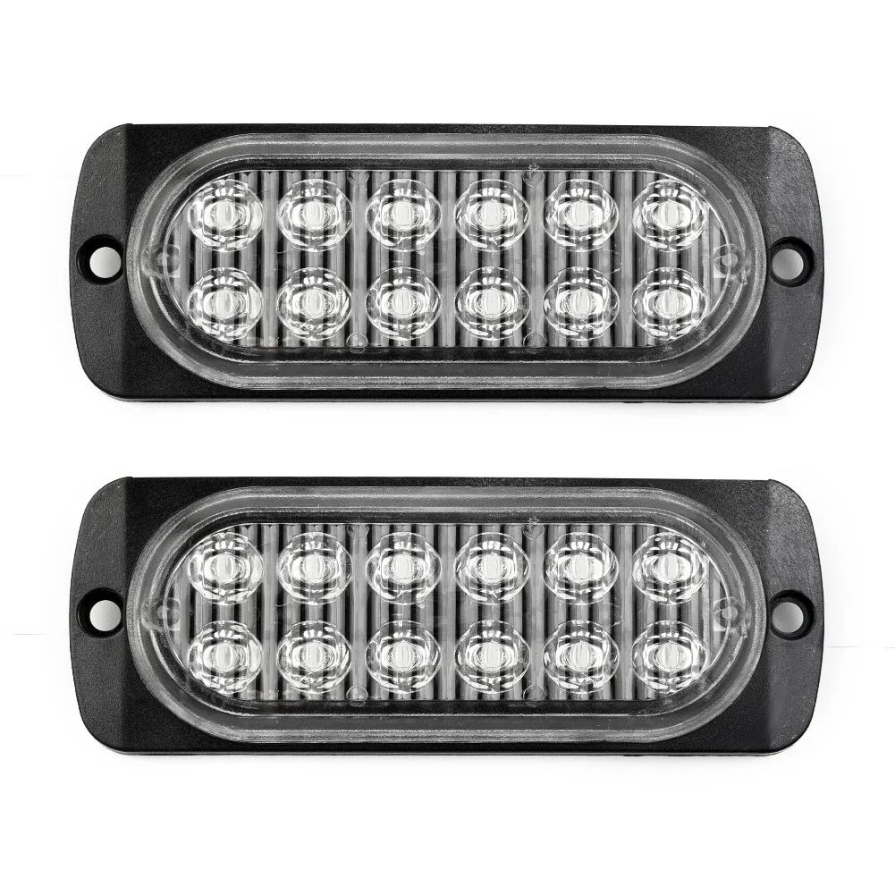 

2X Rear Car Rear Red Fog 12 Led Lamp Light Universal For Truck Car Van Bus Cab Urgent Light Auto Accessory Signal Lamp