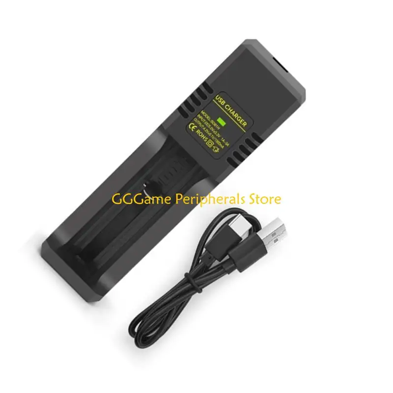 U55B 1-Channel Battery Adapter 1-Bay Charging Dock Support Type C & USB Input