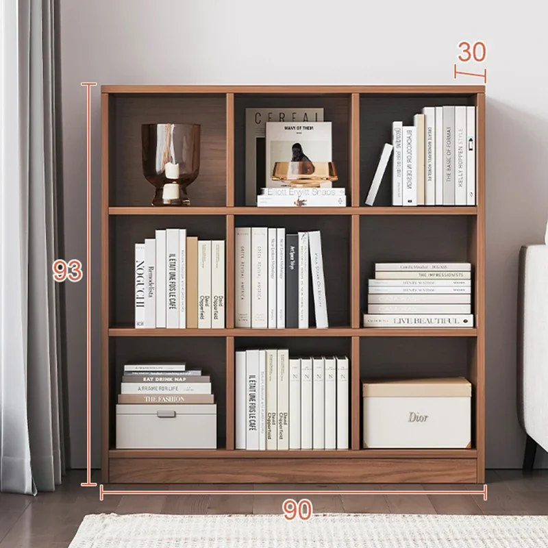 Three-tier Mobile Bookcases Partition Cubes Display Stand Room Divider Bookcases Multi-purpose Prateleiras Nordic Furniture Fg02