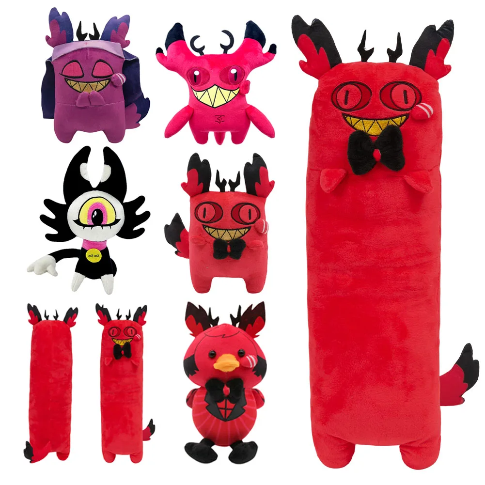 Peluches Amaldiçoados Cat Alastor Cosplay, Habzin Cartoon, Adereços Fantasia, Mascote, Decoração Halloween, Natal e Presentes de Aniversário, 30cm