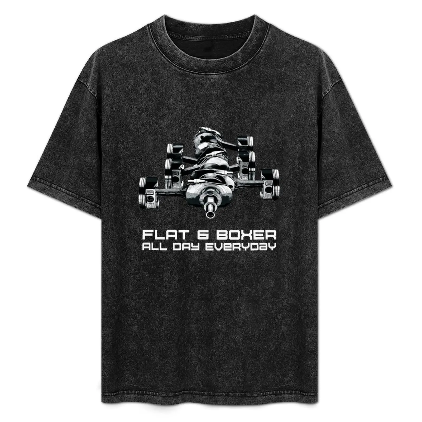 

Car Geek Love Boxer Engine Auto Design - Flat 6 All Day Everyday T-Shirt luxury t-shirt summer shirt workout shirts for men