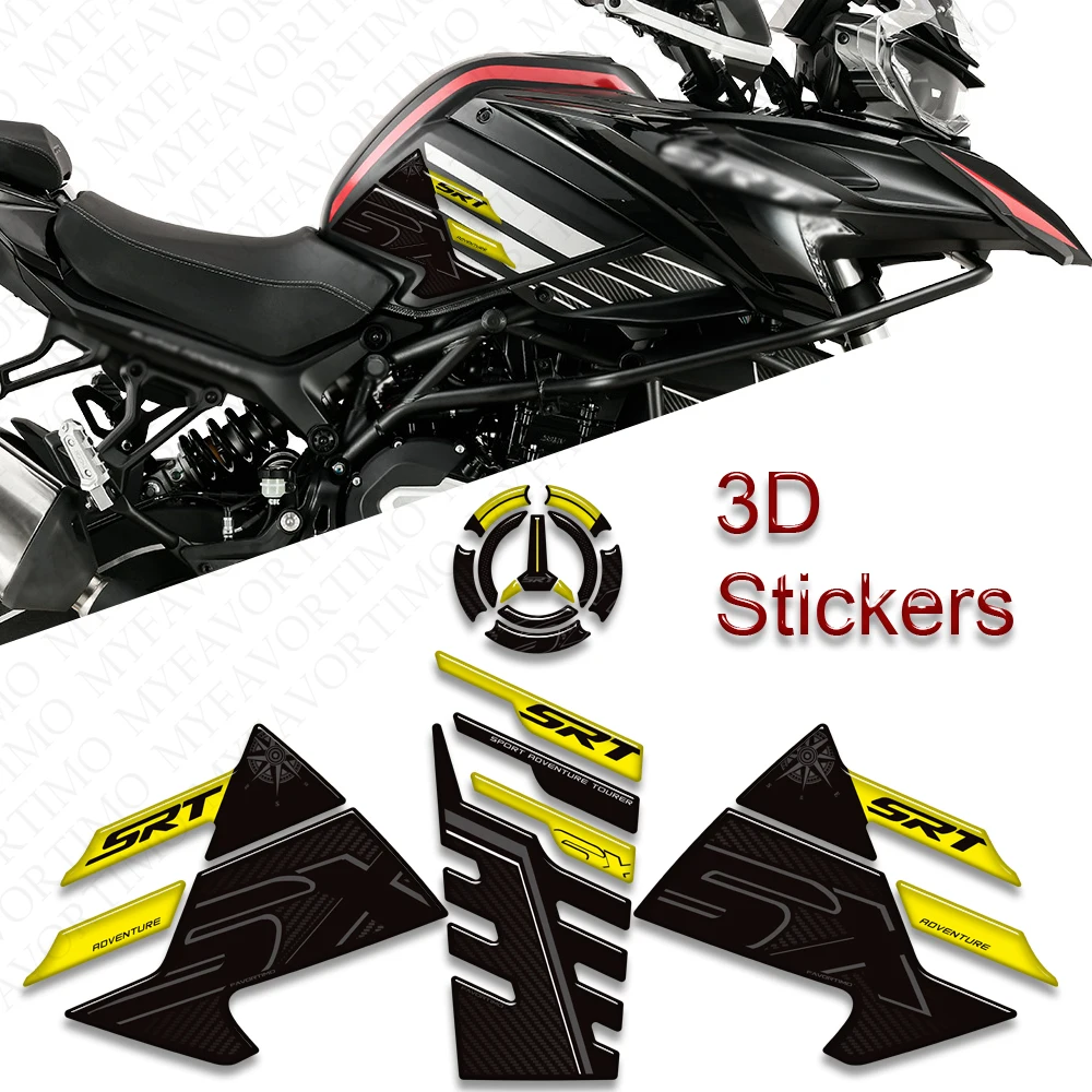 

2023-202 Motorcycle Accessories Fuel Tank Pad Protector Covers Waterproof 3D Resin Stickers Kit For QJ Motor SRT 800 900 S X SX