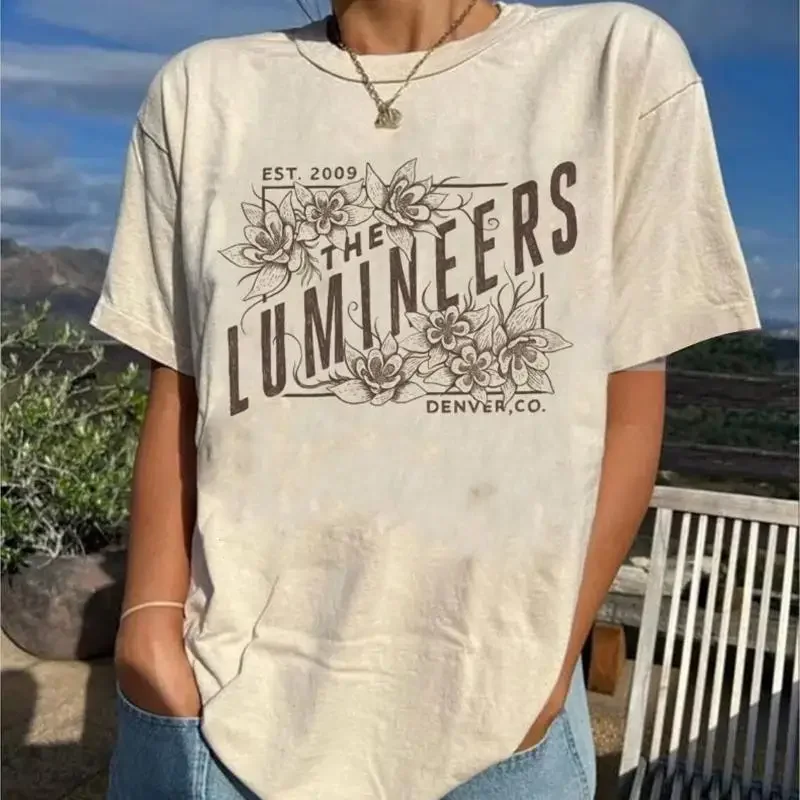 تي شيرت The Lumineers Band Est 2009 بالحجم الكامل S 5XL SO213