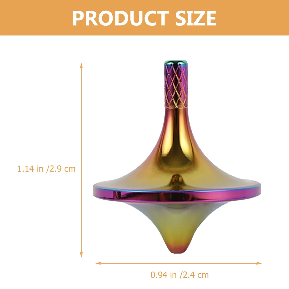 النحاس الدوران غير مرقح الدوران للكبار الضغط منضدية تململ جيروسكوب معدني صغير اللعب مضحك لعبة تفاعلية #3