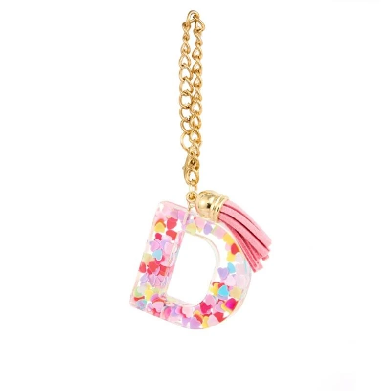 Initial Handle Charm Letter Chain Water Bottle Handle Pendant C7AC