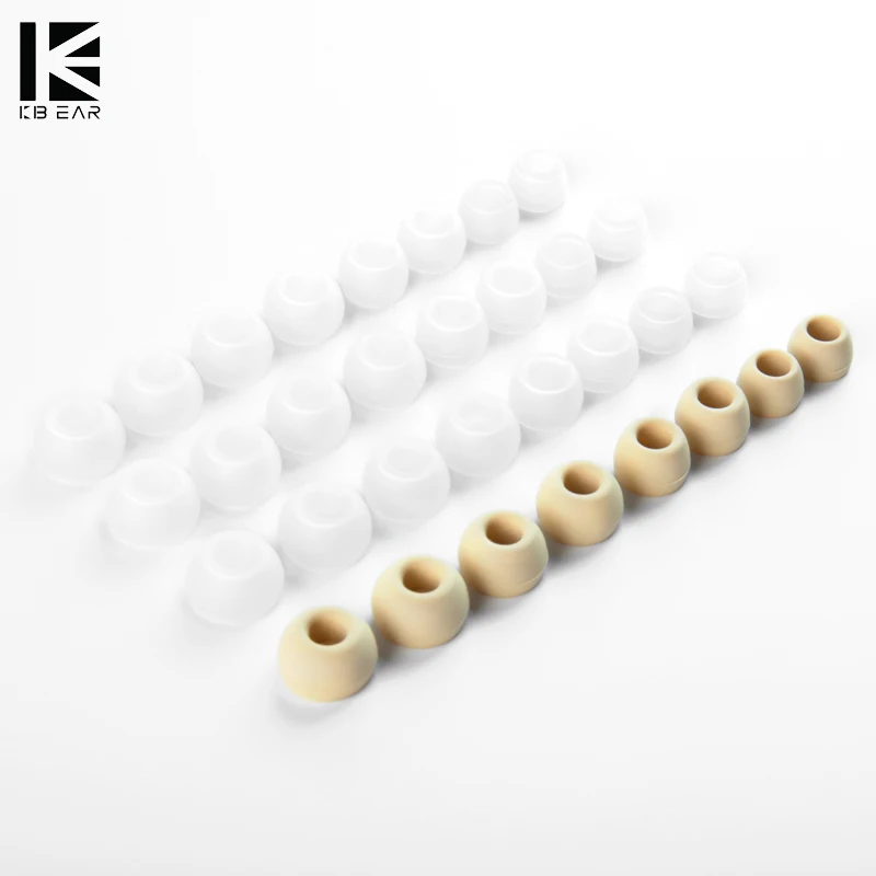 1/16 Pairs(S/M/L/XS) لينة سيليكون استبدال سماعات الأذن واضحة القهوة استبدال منصات الأذن ل KS1 KZ BL03 سماعة جديد