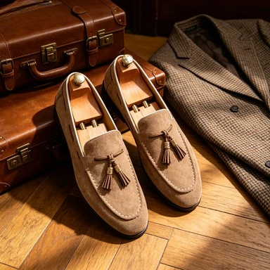 

Men High Quality Social Loafers Men Large Size 46 Casual Leather Shoes Male Comfortable New Flat Tassels Business British Shoes