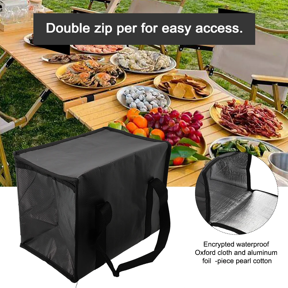 

16L/28L/50L Insulated Bag Cooler Bag Insulation Folding Picnic Portable Ice Pack Food Thermal Bag Pizza Bag Meal Delivery Bag