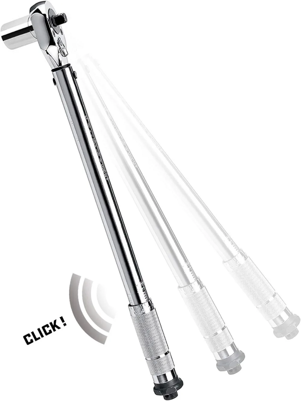 Dual Drive Torque Wrench, 3/8 & 1/2 Inch, 10-150 ft-lbs Range, Micrometer Scale for Precision