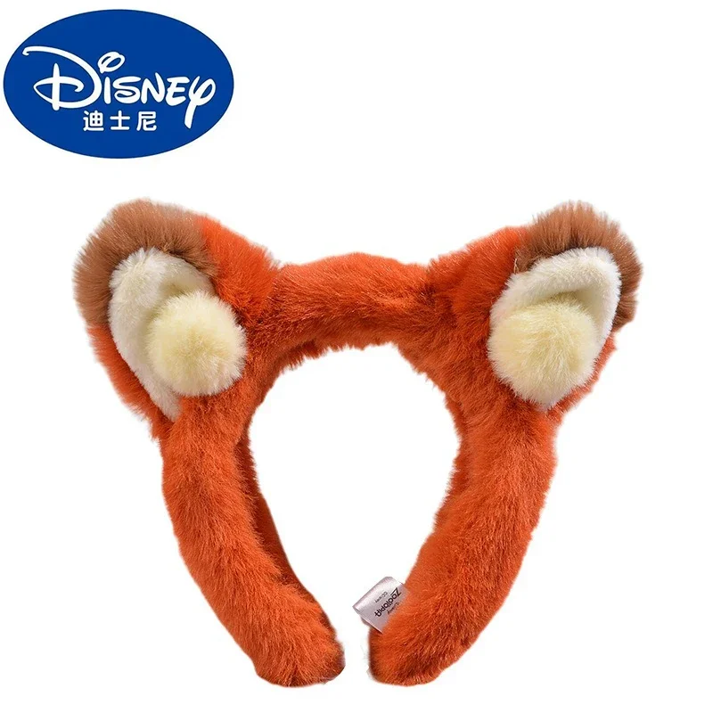 Disney Zootopia Hair Band Nick Cosplay Headband Hair Accessories Cute Cartoon Fluffy Kawaii Park Toys Kids Gifts