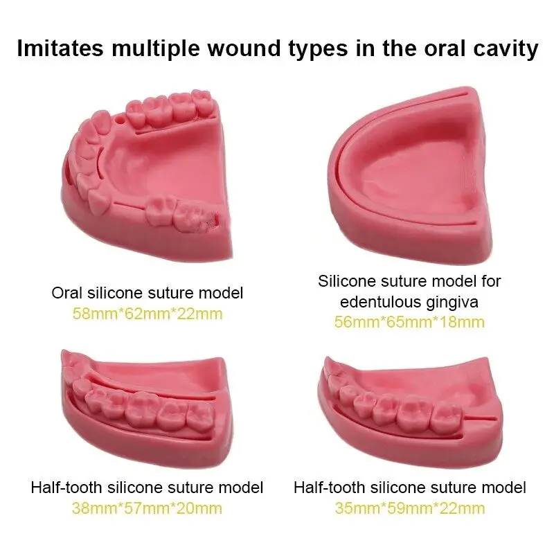 Tandheelkundige Orale/Tandvlees Hechtdraad Module Parodontitis Hechtdraad Siliconen Training Model Chirurgische Praktijk Hechtdraad Onderwijs Praktijk Tool