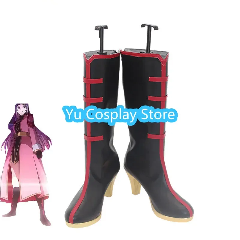 Zhong Lanzhu Cosplay Shoes PU Leather Shoes Halloween Carnival Boots Jou Ranjuu Cosplay Prop Custom Made