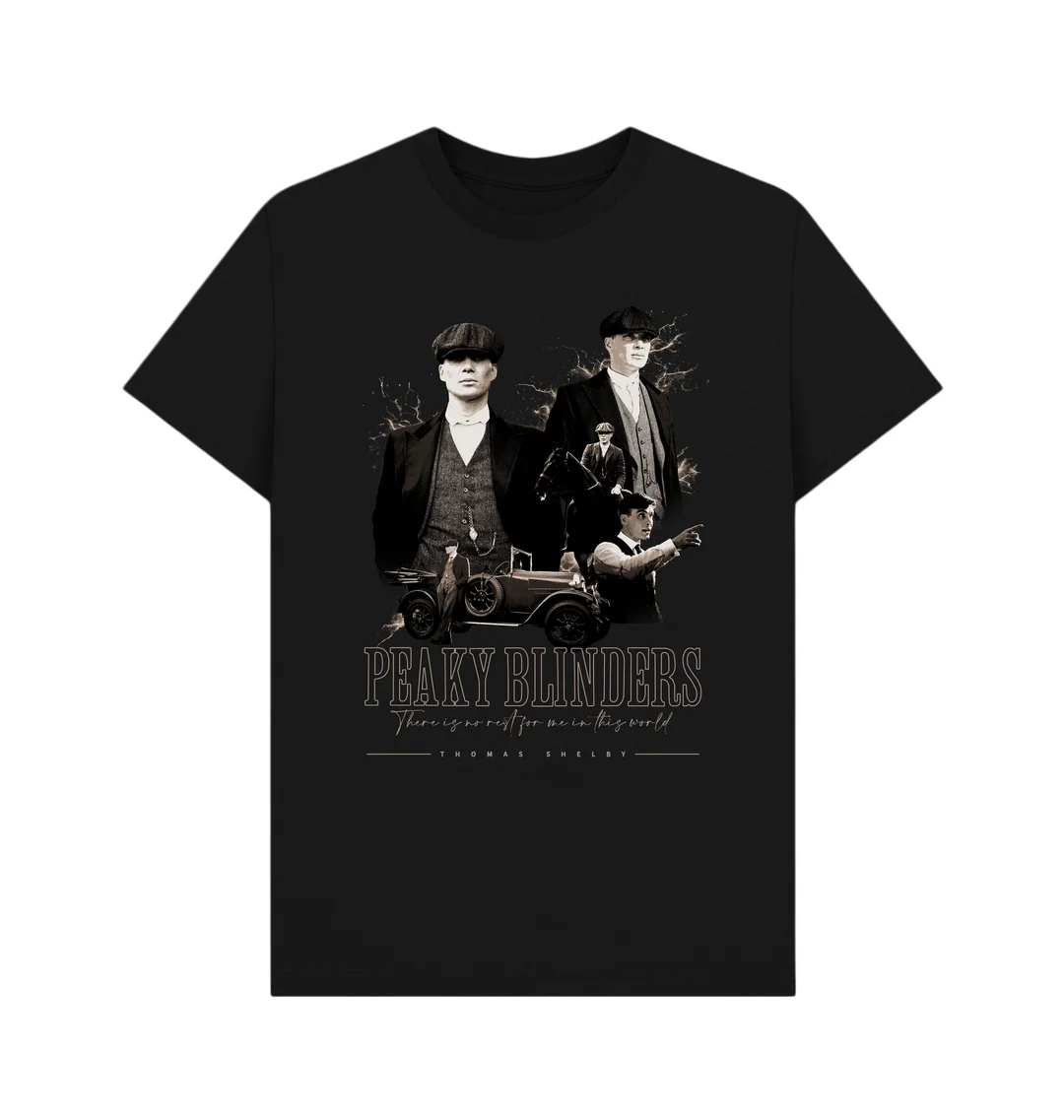 Camisetas Peaky Blinders Tommy Shelby Bootleg para hombre y mujer, ropa de algodón de verano, camiseta informal de manga corta, ropa de calle