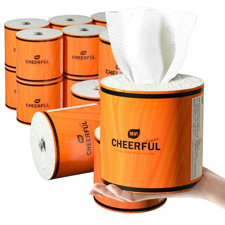 Thiened 5 Layers Wooden Core Toilet Paper 27 Rolls Home Use Hygienic Hand Towel Paper Box Wholes Price Batoom Tissue