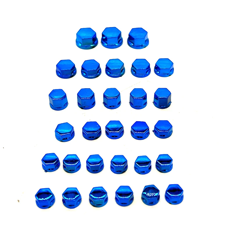 30PCS 8mm 10mm 12mm 14mm Motorcycle Screw Set Decorative Caps Nut Covers Motorcycle Modification Accessories