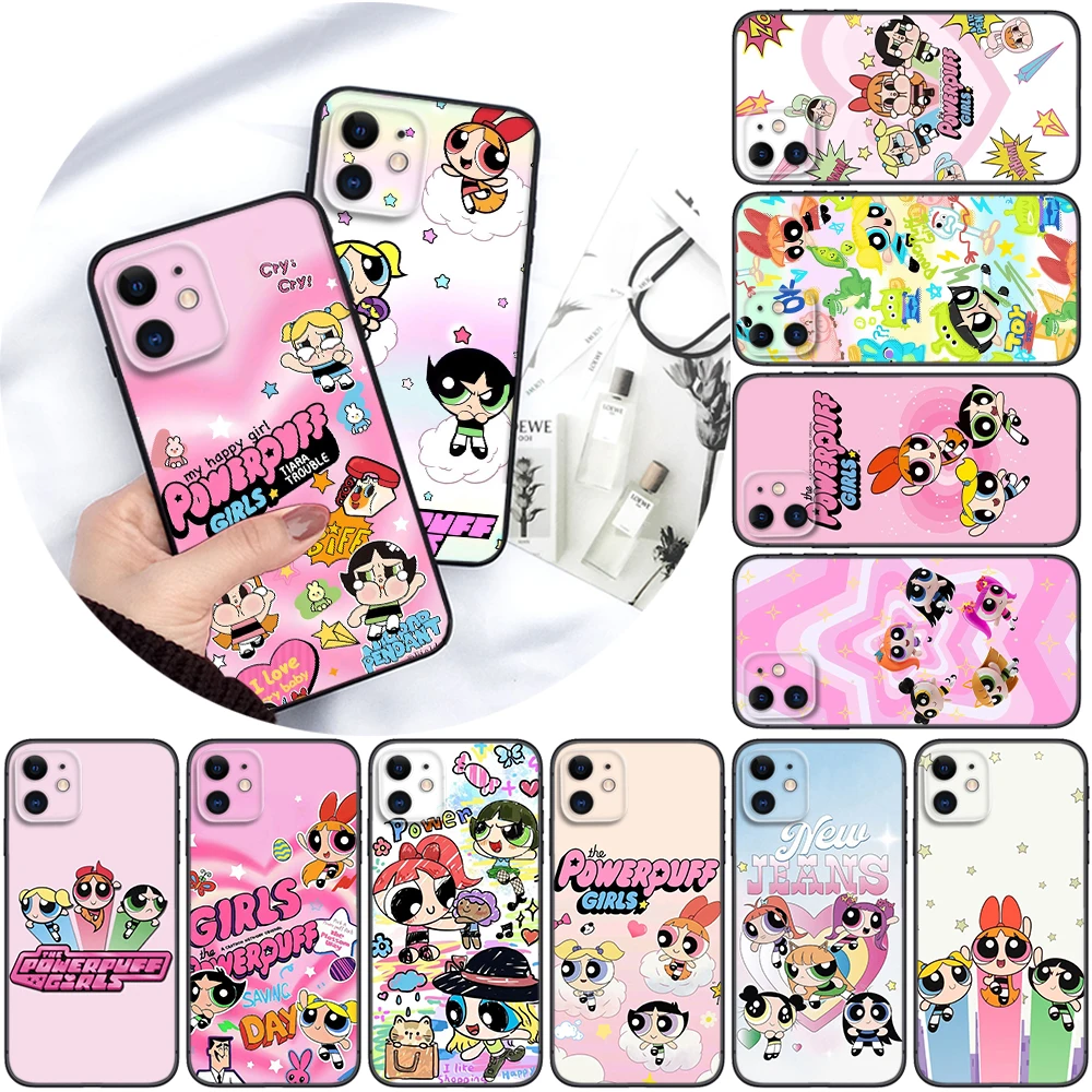 The P-Powerpuff Girls Soft phoneCase for Xiaomi Mi A2 A3 Poco F1 F2 F3 GT M2 M3 M4 M5 C40 X2 X3 NFC X4 pro