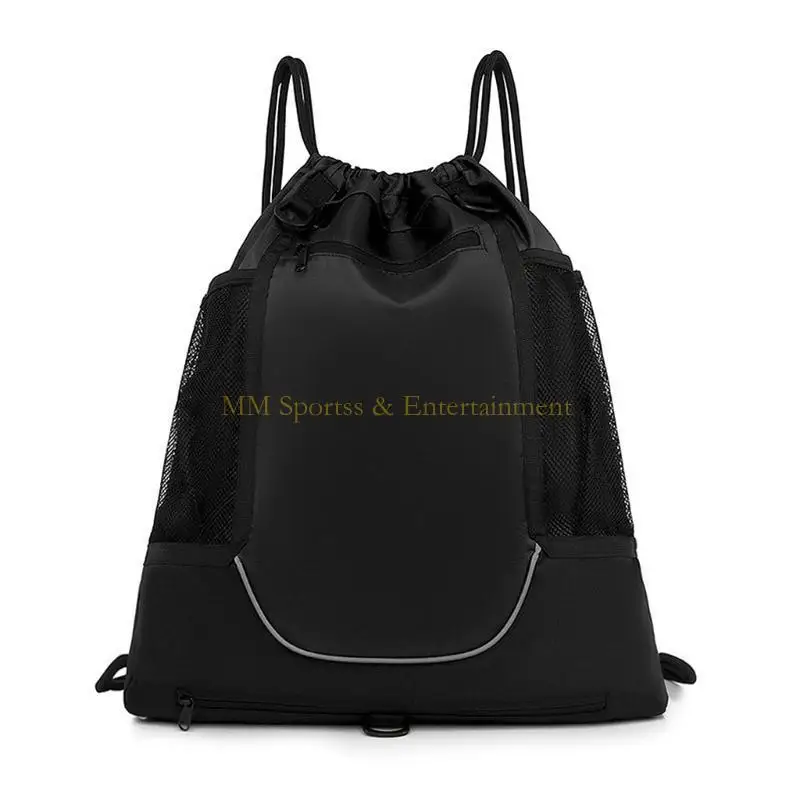 31BE Basketball Gym Sports Poldable Sackpack Soccer Soccer Sacs Sacs Boy Girl Drawstring à avec sacs en mailles