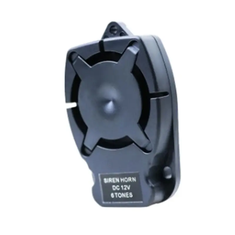 【MUST-HAVE】4X Alarm Horn Siren Buzzer 12V Six-Tone 110 Points Small Size High Decibel Flat Body Small Siren Horn