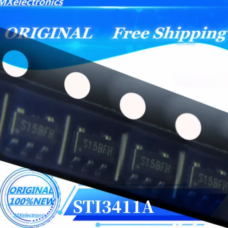 Free Shipping 100PCS~1000PCS/LOT STI3411A S15B A13H A13 SOT23-5  NEW100%