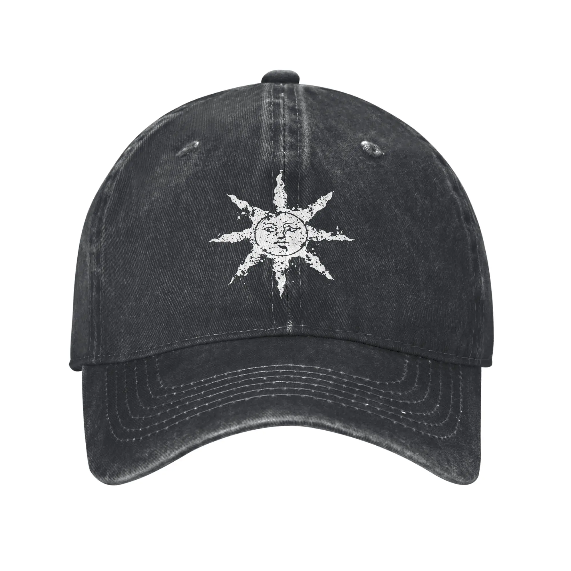Dark Souls Praise The Sun Baseball Cap Retro Distressed Cotton  Sun Cap Unisex Outdoor Workouts  Gift Hats Cap