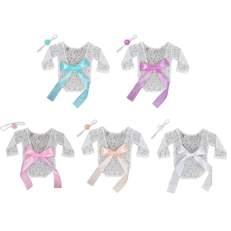 

Girls Dress & Headband Accessories Set Photography Props for Newborn Photoshoots
