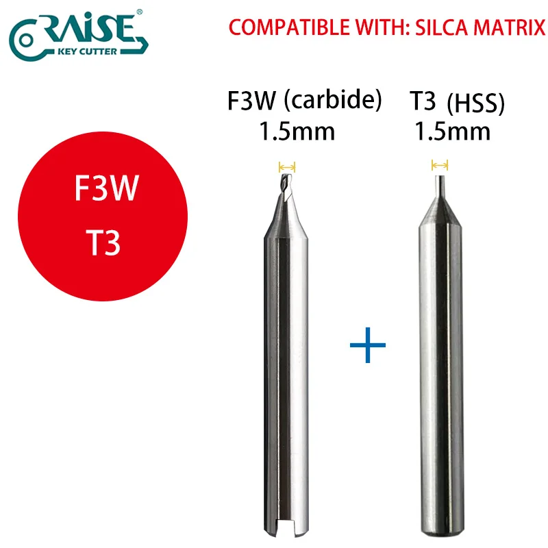 

Фреза RAISE, совместимая с машинами для дублирования ключей SILCA F3 T3 и SILCA Matrix