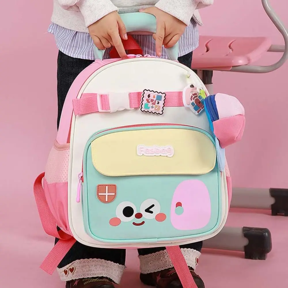 Cartoon Kindergarten Backpacks Widen Straps Ergonomics Toddler Backpack Breathable Lightweight Kids School Bag
