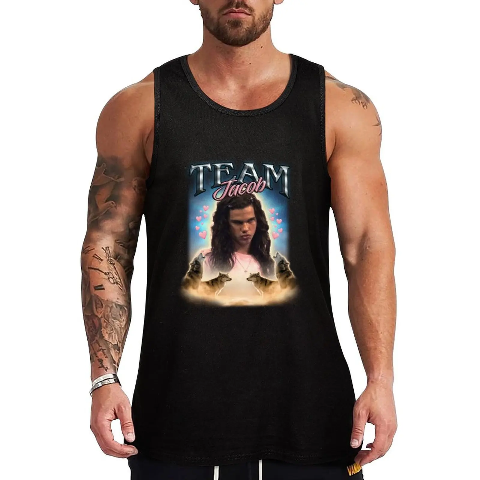 Team Jacob Cursed Fan Collage Tank Top Quick Dry Tank Top for Running Jogging Athletic Wear