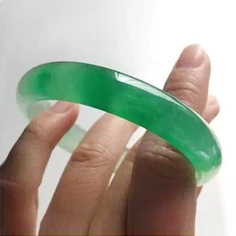 Xinkeng Jadeite Ice-Type --Semi-White Jade Bracelet, 