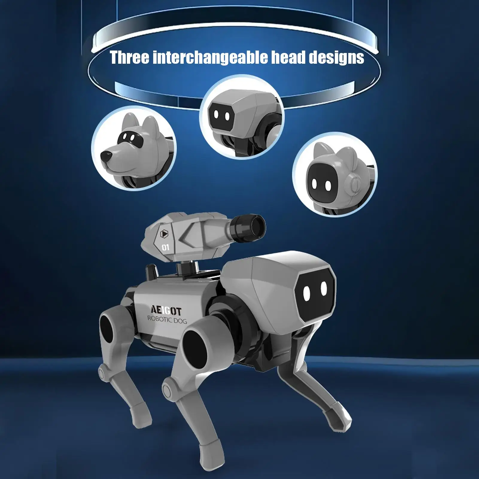 Interactive Action Robotic Dog Learning Educational Toys for Birthday Holiday Kids Youth Boys Children's Day Gifts