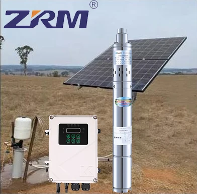 3Inch 750W 1HP 48V DC Solar Submersible Borehole Deep Well Water Pump Kit for Agricultural Irrigation with Solar Panel view 2