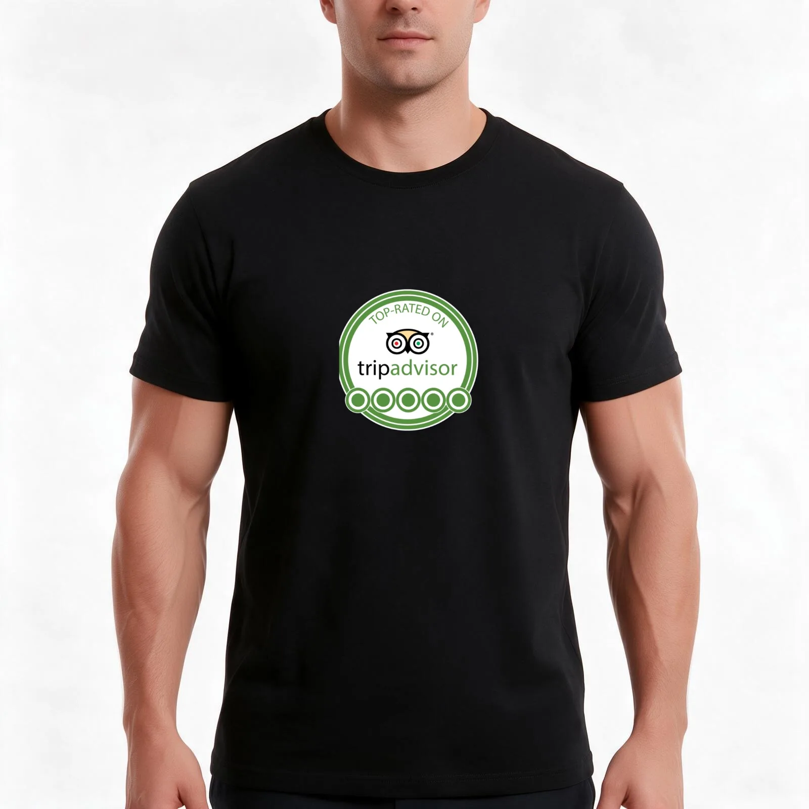 Trip advisor Rating/Official T-Shirt, Summer Casual Cotton Tee, Oversized Streetwear Tops, Vintage Graphic Print, 100% Cotton