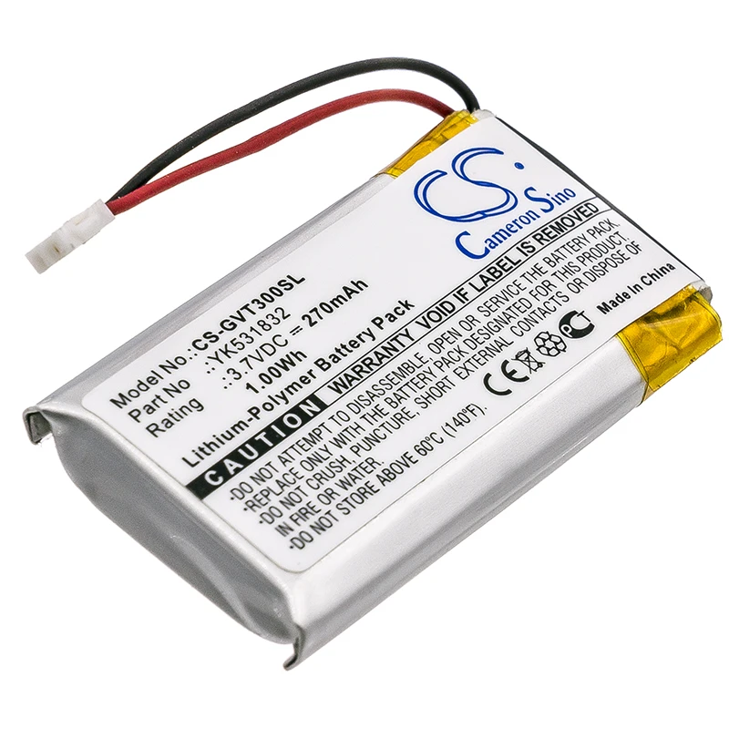 

Replacement Li-Polymer Battery for Golf Buddy GPS Navigator | 3.7V, 270mAh | Compatible with VT3 GPS Rangefinder