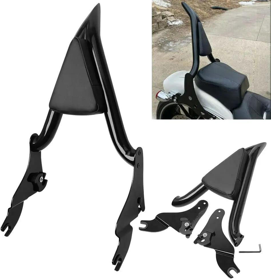 

Motorcycle 16 inch Detachable Rear Passenger Backrest Sissy Bar For Harley Touring Street Glide Road Glide Road King CVO 2009-22