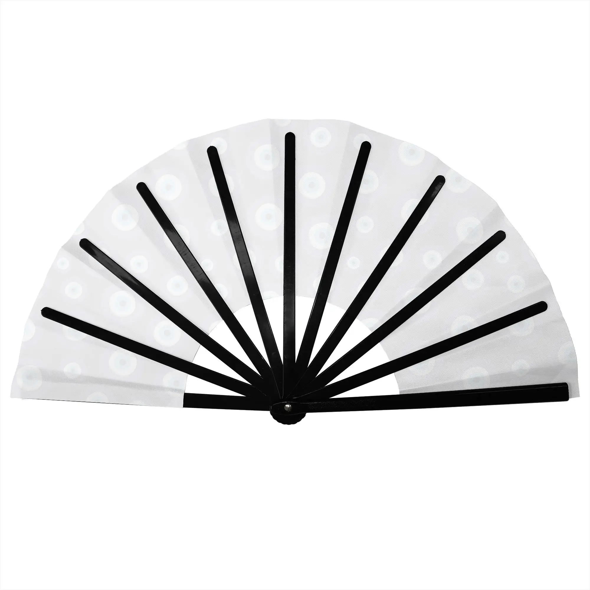 Greek Amulet Evil Eye Traditional Folding Fan Oriental Art Nazar Lucky Charm High-Quality Fans Gift Classic Decorative Hand Fan