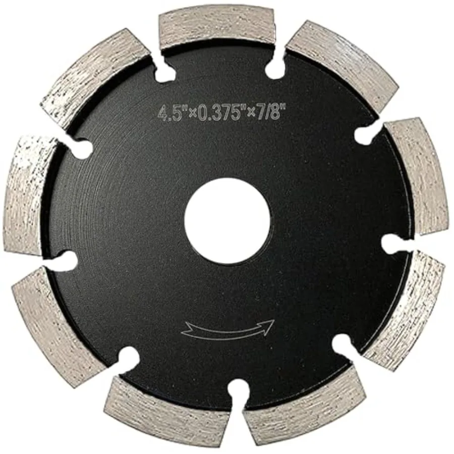 

4.5" Diamond Crack Chaser Blades for Routing and Repairing Cracks in Concrete and Asphalt - 3/8" Width with a 7/8" Non-Threaded