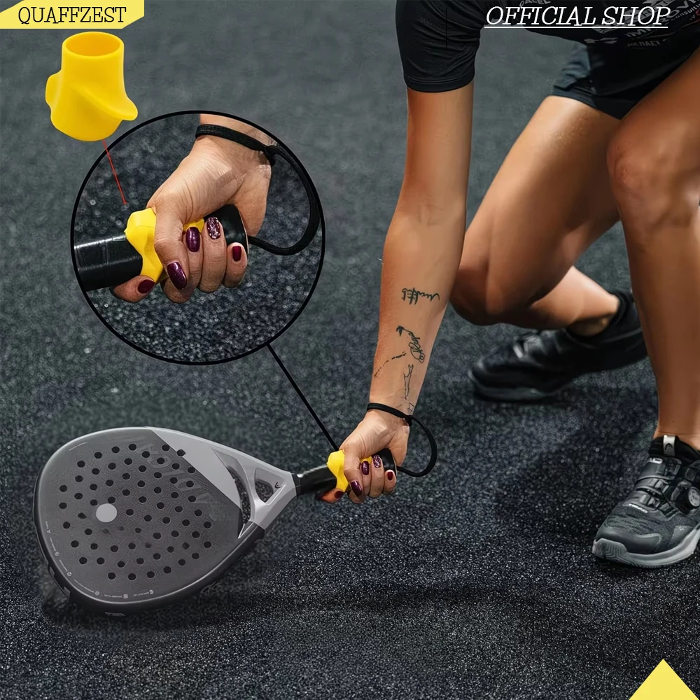 Silicone Tennis Pickleball Racket Corrector Shock Absorbing Trainer Easy Installation Posture Beginner Sports Skill Improvement