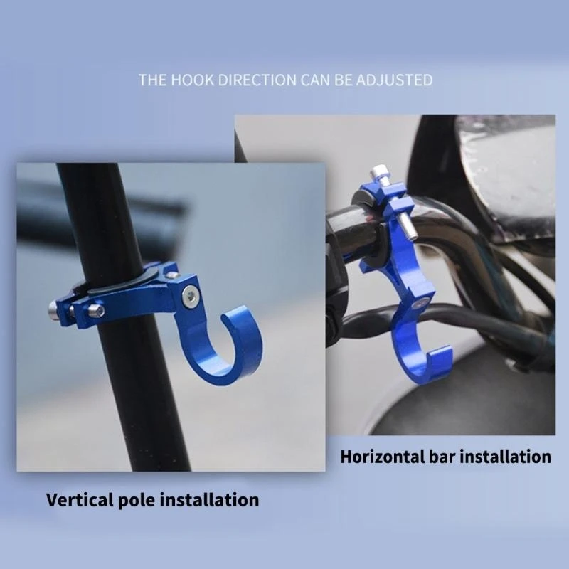 ตะขอแขวนอเนกประสงค์ A2UC สำหรับมอเตอร์ไซค์ ทำจากอะลูมิเนียม ใช้สำหรับแขวนหมวกกันน็อค สกูตเตอร์ กระเป๋าจักรยานไฟฟ้า
