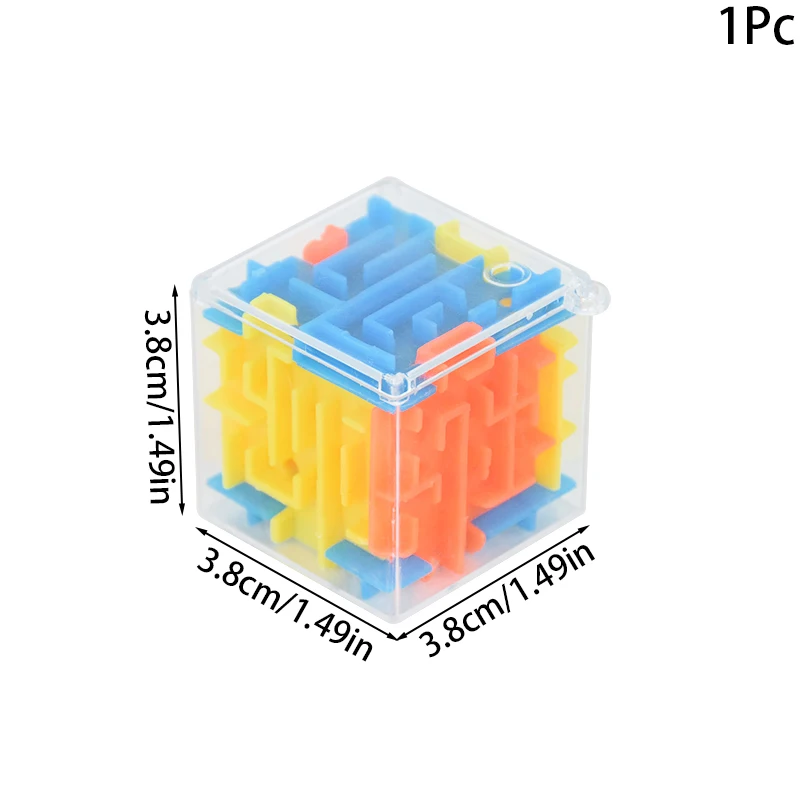 ثلاثية الأبعاد المتاهة المكعب السحري ستة جوانب شفافة لغز سرعة مكعب كرة دوارة مكعبات سحرية المتاهة لعب للأطفال الإجهاد المخلص gife