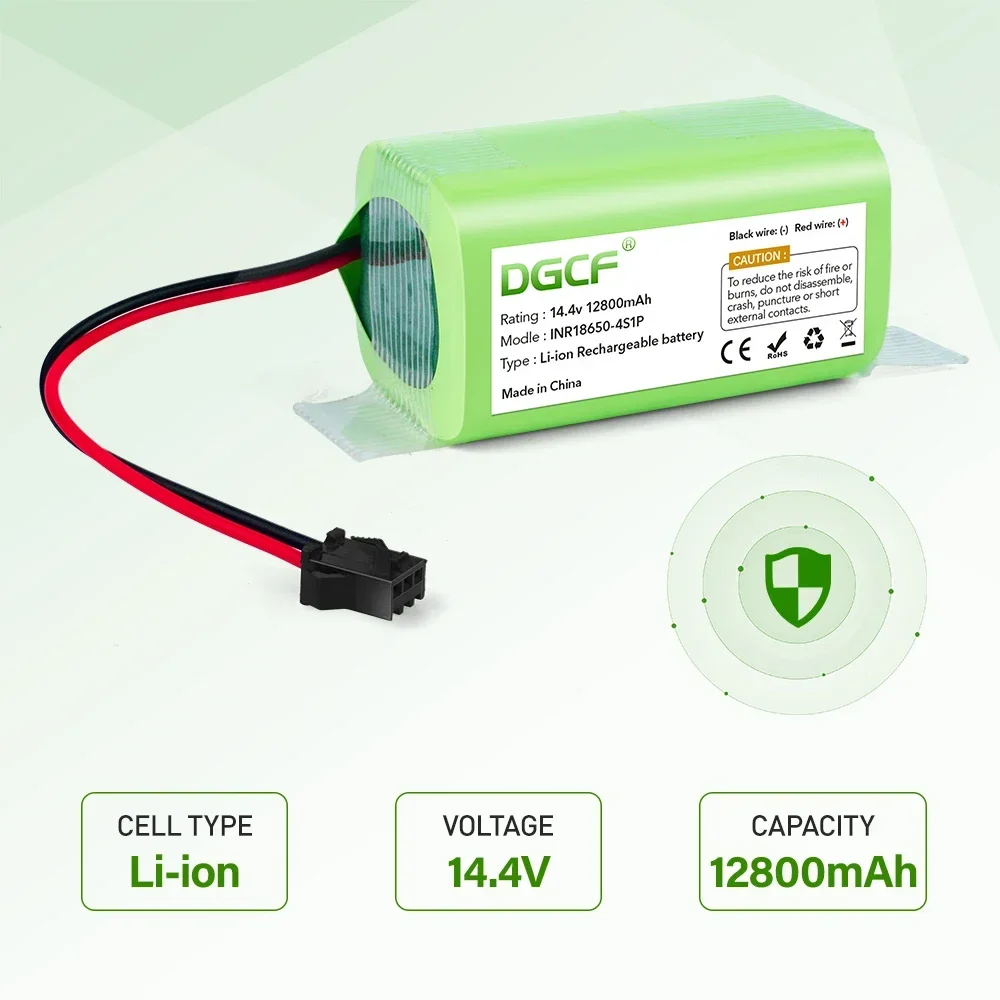 New 12800mAh INR18650 4S1P Battery For DEXP MMB-300 X500 X520 X600 Mamibot EXVAC660 EXVAC880 Robot Vacuum Cleaner Battery