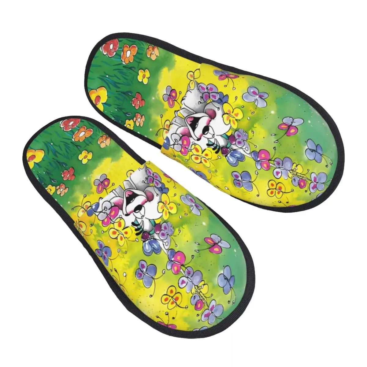 

Cute Cartoon House Slippers Non-slip Diddl Soft Memory Foam Slides Bedroom