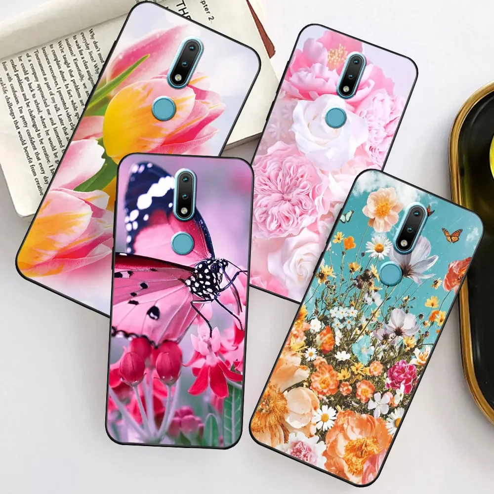 Case For Nokia 2.4 1.4 3.4 5.4 Coque Nokia 5.3 TPU Soft Silicone Phone Case For Nokia 5.3 Animal Cover FlowerFunda Cute Bumper