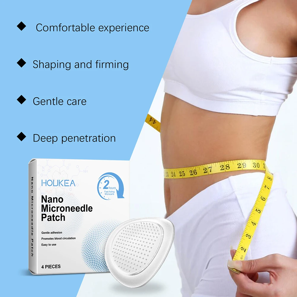 Ultra-Thin Painless Nanos Microneedles Patch Gentle Soothing Massage Patch,for Men Women Body Slimming for Fats Burning
