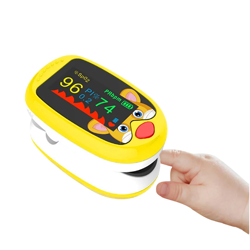 Rechargeable Child Finger Clip Medical Oximeter Nurse Pediatric Neonatal Oxygen Saturometer Heart Rate Meter Pulse