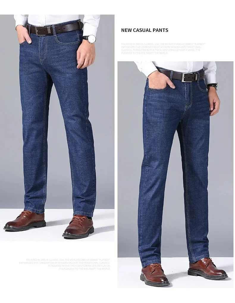 New Male Classic Jeans Jean Homme Pantalones Hombre Men Mannen Soft Black Biker Masculino Denim Overalls Mens Pants Size 28-40