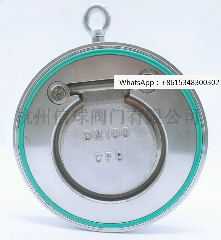 

H74X-16P/R Stainless steel 304/316L fluororubber check valve Wafer type soft seal DN