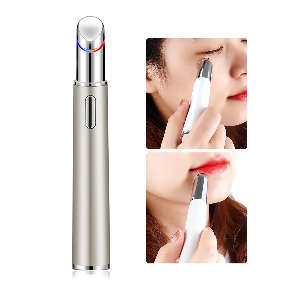 Blue & Red Light Therapy Ionic Pen Eyebag Dark Circle Remover Anti-wrinkle Eye Care Lip Rejuvenation