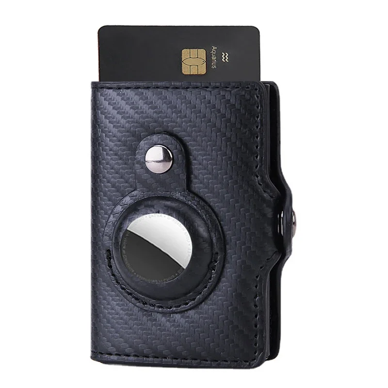 

New Men's Rfid Card Holder Man Women Airtag Wallet Money Bag Leather Purse Slim Thin Wallets For Apple AirTags Tracker Air Tag