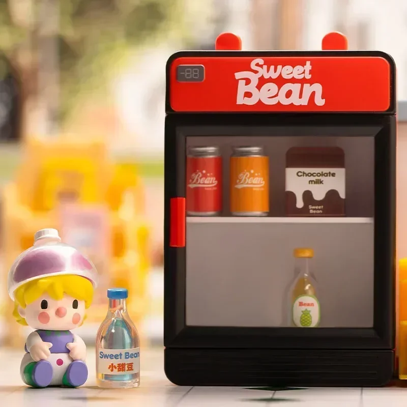 POP MART Sweet Bean Seria Sklepów Nocnych 24-godzinnych Blind Box Torebka Niespodzianka Oryginalne Zabawki Lalka Śliczna Figurka Anime Ozdoby Prezent